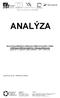 ANALÝZA Zpracování podkladů pro definování vzdělávacích potřeb v dalším vzdělávání/vzdělávání dospělých v Jihomoravském kraji