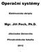Operační systémy. Mgr. Jiří Pech, Ph.D. Elektronická skripta. Jihočeská Univerzita. Přírodovědecká fakulta