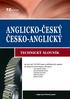 ANGLICKO-ČESKÝ ČESKO-ANGLICKÝ TECHNICKÝ SLOVNÍK