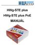 HWg-STE plus HWg-STE plus PoE MANUÁL