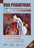 VOX PEDIATRIAE. časopis praktických lékařů pro děti a dorost. civilizační choroby. listopad 2011 číslo 9 ročník 11