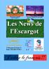 Les News de l'escargot