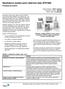 Produktový buletin. Sekce katalogu - Řídicí systémy Informace o výrobku - ZRF1800 Datum vydání - 0110/0610CZ