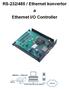 RS-232/485 / Ethernet konvertor a Ethernet I/O Controller