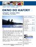 OKNO DO KAFIRY. Listopad - prosinec 2011 Čtvrtletník, č. 6/2011. Letem světem Oknem do KAFIRY