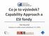 Co je to výsledek? Capability Approach a ESI fondy