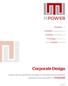 Corporate Design. manuál pro grafický design a vizuální komunikaci společností skupiny MPOWER. MPOWER, a. s. MPOWER Engineering, a. s.
