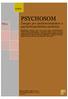 PSYCHOSOM. Časopis pro psychosomatickou a psychoterapeutickou medicínu VII/1 1 S T R Á N K A VII/1