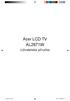 Acer LCD TV AL2671W. Uživatelská příručka. 10-LCD-TV_CZ.indd 1 2005/5/4 W È 08:36:35