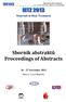 Sborník abstraktů Proceedings of Abstracts