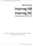 Interreg IIIB Interreg IIIC