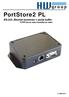 PortStore2 PL. RS-232- Ehernet konvertor + serial buffer TCP/IP Server nebo Client/Server režim. CZ 900 577a