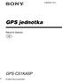 3-398-844-11(1) GPS jednotka. Návod k obsluze GPS-CS1KASP. 2009 Sony Corporation