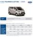 FORD TOURNEO CUSTOM I CENÍK 8-9 místný vůz