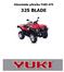 Uživatelská příručka YUKI ATV 325 BLADE