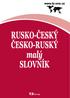 RUSKO-ČESKÝ ČESKO-RUSKÝ malý SLOVNÍK