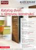 Katalog dveří s rámovou konstrukcí