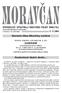 Informaãní zpravodaj Obecního úfiadu Morávka www.beskydy.cz/moravka V Morávce 16. září 2003 ã. 9/2003. Starosta Obce Morávky svolává