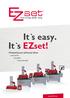 It`s easy. It`s EZset! Předseřizovací přístroje EZset