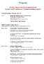 Program. XVIII. PRACOVNÍ SYMPOZIUM 50. výročí / The 50 th anniversary of Czechoslovak Radiologic Congress