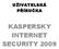 UŽIVATELSKÁ PŘÍRUČKA KASPERSKY INTERNET SECURITY 2009