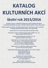 KATALOG KULTURNÍCH AKCÍ