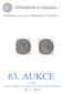 63. AUKCE Limitní Mincí, medailí a ostatního numismatického materiálu 26. 1. 2014