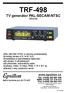 TRF-498 TV generátor PAL-SECAM-NTSC (Stručně)