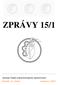 ZPRÁVY 15/1 Zprávy České parazitologické společnosti Ročník 15, číslo1 červenec 2007