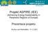 Projekt ASPIRE (IEE) (Achieving Energy Sustainability in Peripheral Regions of Europe)