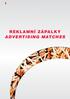 REKLAMNÍ ZÁPALKY ADVERTISING MATCHES