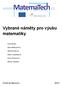 Vybrané náměty pro výuku matematiky. Pavel Kolář Hana Mahnelová Jitka Nováková Marie Stejskalová Irena Štrausová Marek Vejsada