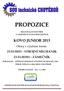 PROPOZICE REGIONÁLNÍ SOUTĚŽE V ODBORNÝCH DOVEDNOSTECH KOVO JUNIOR 2013. Obory s výučním listem: 23-51-H/01 - STROJNÍ MECHANIK 23-51-H/001 - ZÁMEČNÍK