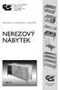 NEREZOVÝ NÁBYTEK. Návod na obsluhu a údržbu SKS 22. Výroba nerezového zařízení