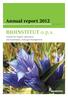 Annual report 2012. BIOINSTITUT o. p. s. Institute for Organic Agriculture and Sustainable Landscape Management