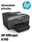 Uživatelská příručka HP Oﬃcejet 6700