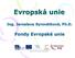 Evropská unie. Ing. Jaroslava Syrovátková, Ph.D. Fondy Evropské unie