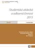 Studentská vědecká a odborná činnost 2015