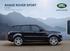 RANGE ROVER SPORT CENÍK MODELOVÝ ROK 2016 DUBEN 2015