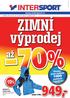 ZIMNÍ výprodej. 1 000 položek! Zlevnili jsme dalších. www.intersport.cz. místo 3 199,-949,-