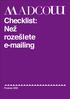 Checklist: Než rozešlete e-mailing