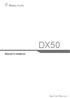 Návod k obsluze DX50