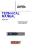 TECHNICAL MANUAL ACC-NET. PC - Controller Central unit with Ethernet interface