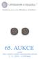 65. AUKCE. Limitní Mincí, medailí a ostatního numismatického materiálu 2. 11. 2014 12:00 hod.