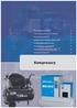 Kompresory. Pístové kompresory Compact Air 29. Pístové kompresory Bluewind Pro a Stormy Pro 30. Pístové kompresory RL-RH-RK 35