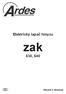 Elektrický lapač hmyzu. zak 630, 640. Návod k obsluze