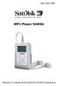 Obj.č.: 55221, 55222. MP3 Player SANSA. Hama spol. s r.o., Kšírova 150, Brno 619 00, Tel.: 543 538 134, www.hama.cz - 1 -