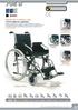 708 D. Standardní invalidní vozík s fixní zádovou opěrkou AMP T30 HEM2. Odzkoušené Crash testem. Standardní & lehký invalidní vozík