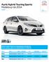 Auris Hybrid Touring Sports Modelový rok 2014