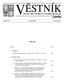 VÃSTNÕK. ÿadu PRO OCHRANU OSOBNÕCH DAJŸ 2006 OBSAH. » stka 42 25. z Ì 2006 Cena 26,ñ KË. vod... 2498. I. Registrace